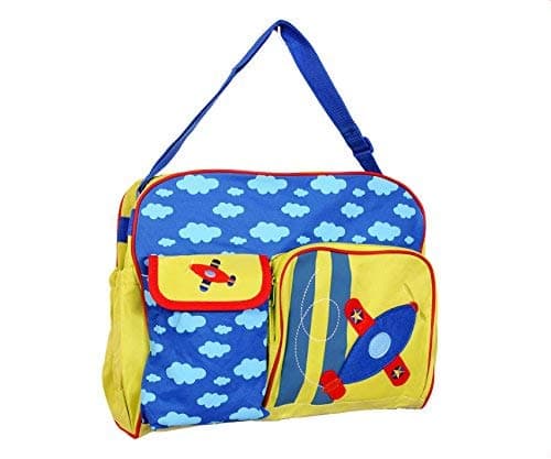 BabyGo Fancy Multipurpose Mother Mama Bag Baby Diaper Carry Bag for Travel, Clothes, Organizing and Feeding (Blue-Green)