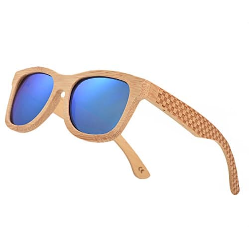 Bamboo Wood Polarized Sunglasses For Men & Women -Temple Carved Collection