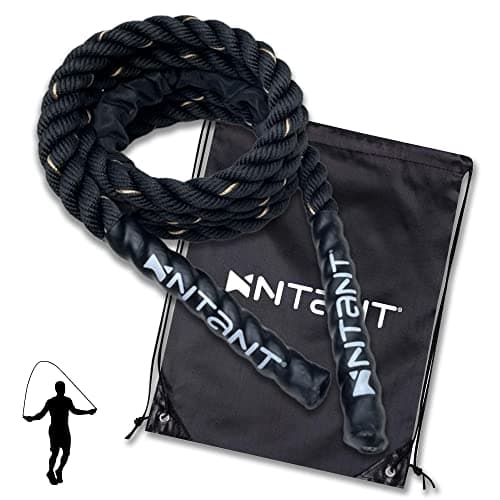 NTANT Weighted Jump Rope, Heavy Jump Rope, Skipping Jumping Rope, Exercise Battle Rope for Fitness, Total Body Work Out, Gym Training to Improve Strength
