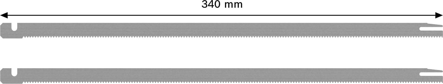 Bosch 2607018012 2-Piece Saw Blade Set for Bosch Foam Rubber Cutter GSG 300 Professional