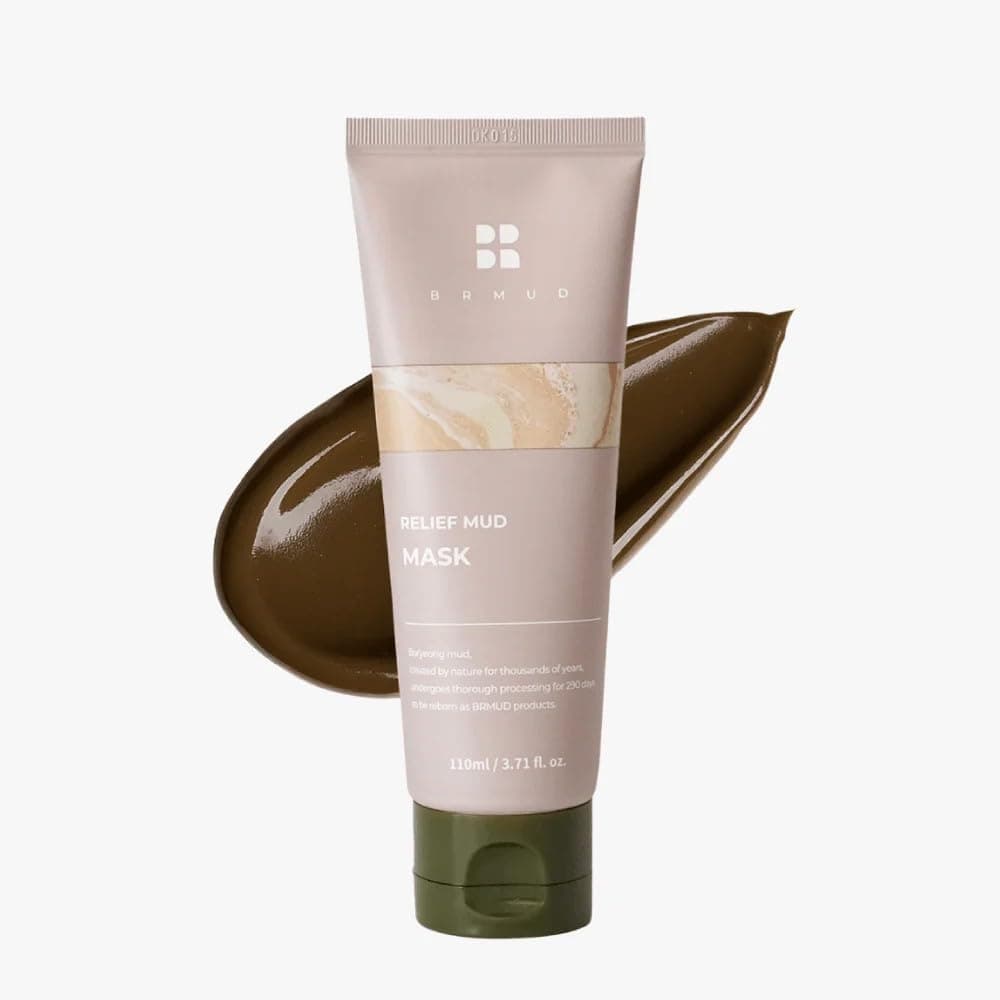 BRMUD Relief Mud Mask | Cardi B Mud Mask - Body Mud Hydrating & Moisturizing Deep Pore Cleanser Face & Body Mask w/ 91.8% Nature-Derived Ingredients - K Beauty Body Mud (3.72 fl oz)