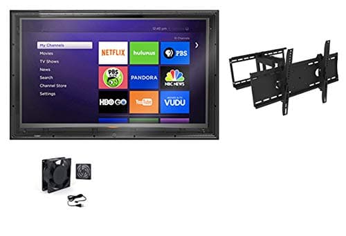 The TV Shield 52-55" Outdoor TV Enclosure, Combo Pack (Full Motion Mount and Fan), (2nd Generation), Fits 52-55" Television