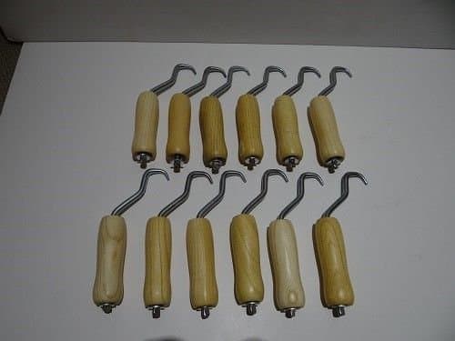 Rebar Tie Wire Twister - 12 pc Pack w/Wooden Handle