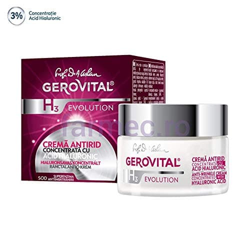 GEROVITAL ANTI WRINKLE DAY AND NIGHT CREAM with Hyaluronic Acid 3%