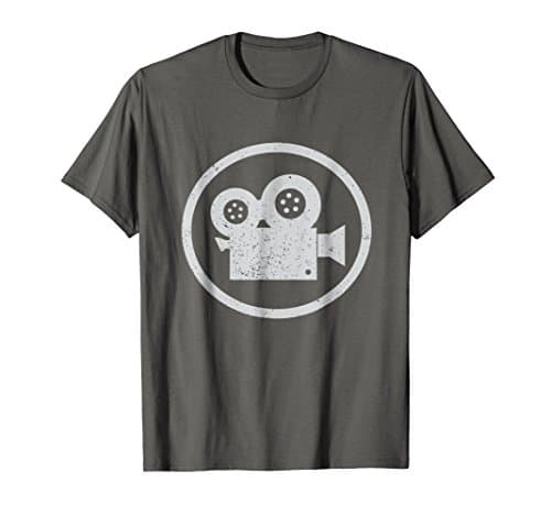 Filmmaker T Shirt Gift for Cameraman or Movie Buff Geek