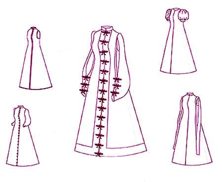 1500-1630 Spanish Loose Gown Pattern