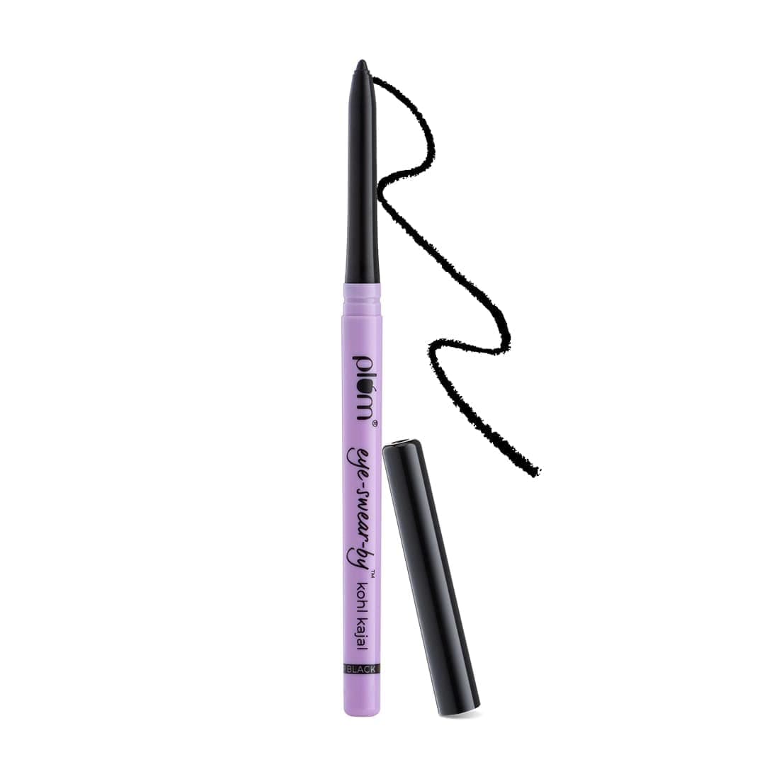 Eye-Swear-By everyday wear kajal black waterproof | Creamy smooth formula | Smudge-proof | Twist up pencil | Creamy smooth glide | Long lasting eye makeup | With Vit E