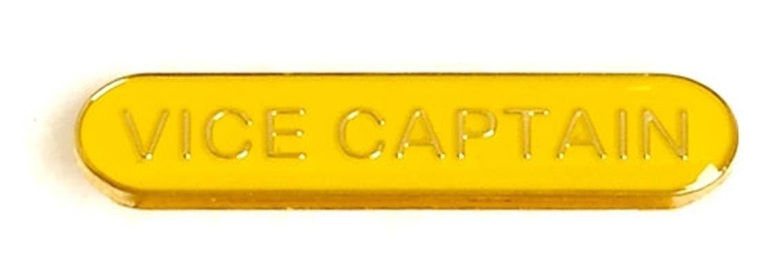 VICE CAPTAIN METAL PIN BADGE YELLOW SB033Y