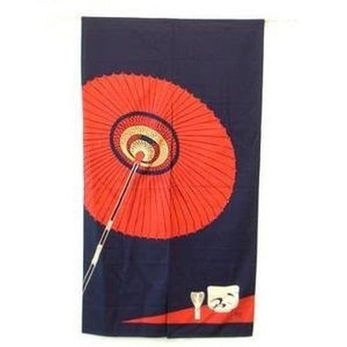 JapanBargain S-2711 Japanese Parasol Noreen Doorway Curtain Tea Ceremony