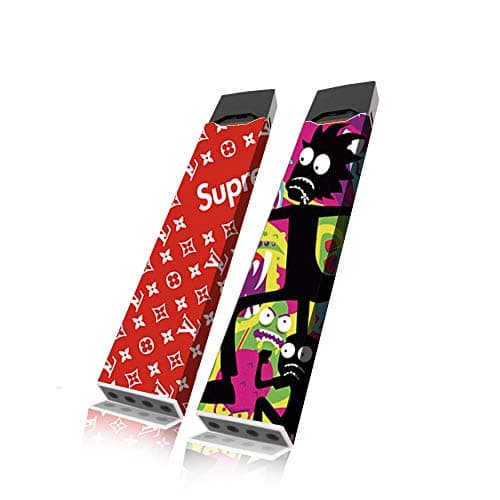 2 Pack - Juul Skin Wrap Vinyl Sticker Decal Supreme Classic & Rick n Morty