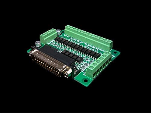 Connectors CNC Parallel Port Interface Board Optical Isolation (Supports KCAM4, EMC2/linuxcnc) 25 Pins - (Cable Length: Other)