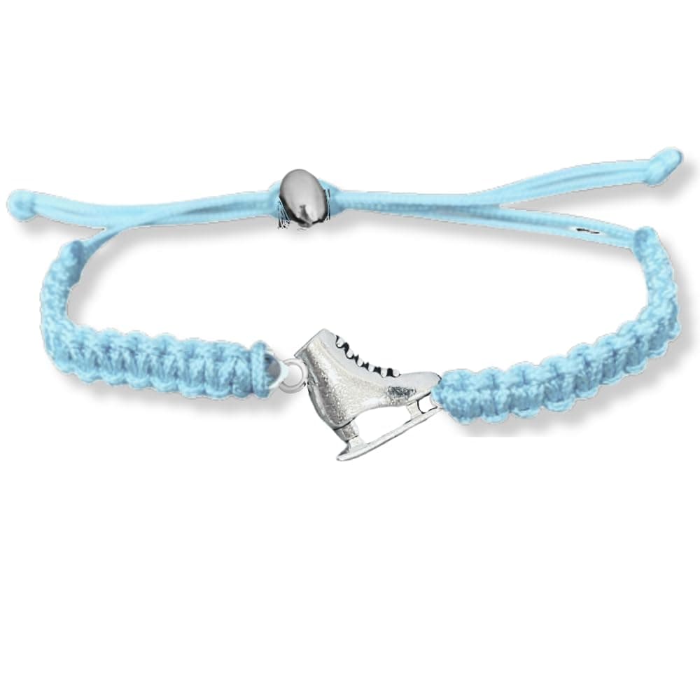 Infinity Collection Figure Skating Charm Bracelet, Girls Ice Skating Jewelry, Adjustable Skate Bracelet, Figure Skater Gift