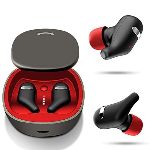 Bluetooth 5.0 Balanced Armature Sports Hi-Fi Headphones, True Wireless Earbuds Sweatproof and Noise Cancelling Bluetooth Earphone Sport 3D Stereo Sound Earphones (Black)