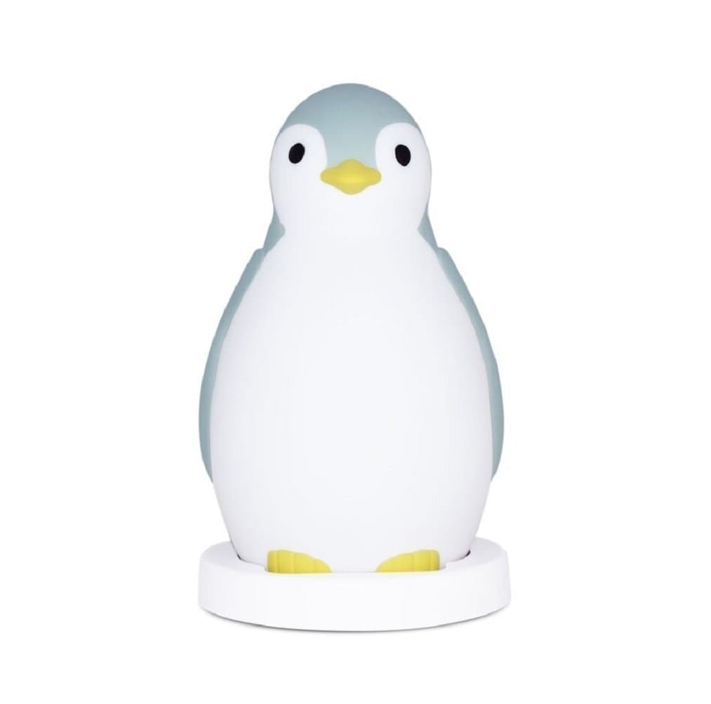 Night Light Sleep Trainer for Kids - Blue - Portable Wireless Bluetooth Speaker, Color Changing, Pam The Penguin by ZazuKids