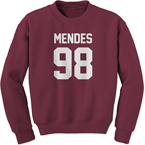 FerociTeesUnisex Mendes 98 Birthday Jersey Crewneck Mens Womens Sweatshirt Sweater