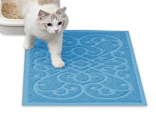 PetLike Cat Litter Mat Waterproof Large Kitty Litter Mat, Traps Litter from Box and Paws, Phthalate Free, 35"x24" 30"x18" 47"x35", 3 Sizes Mat for Litter Box, Soft on Kitty Paws