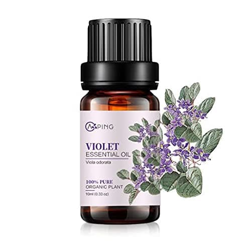 AOPING Violet Essential Oil - 100% Pure Organic Natural Vegetable (Viola Odorata) Violet Oil for Diffuser, Aroma, Spa, Massage, Yoga, Perfume, 0.33Oz