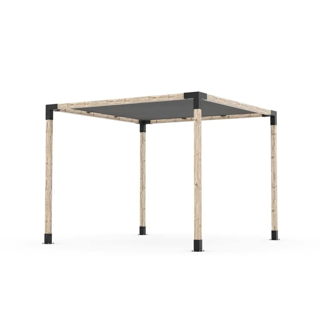 Pergola Kit with Shade SAIL for 4x4 Wood Posts (10x10)
