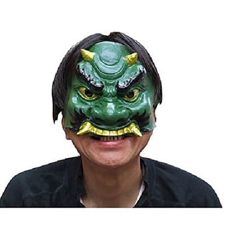 Japanese AO Ogre Mask Omen Noh Kabuki Samurai japan MADE IN JAPAN