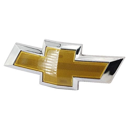 Guzetop Front Bumper Emblem Chrome Grille Badge Grill Sign Symbol Logo Compatibe with 2011-2014 Chevy Cruze Gold