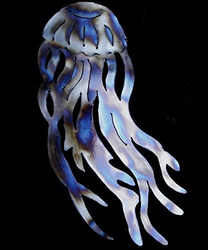 kitchenlover Jellyfish Jelly Fish Ocean Nautical Marine Sea Life Home Metal Wall Art Decor