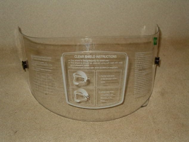 "Racer-1" Replacement Clear Face Shield for KBC Helmet
