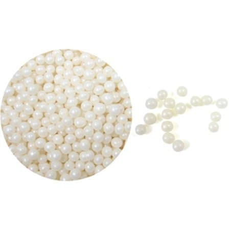 Confectionery House4MM White Edible Pearls by Confectionery House