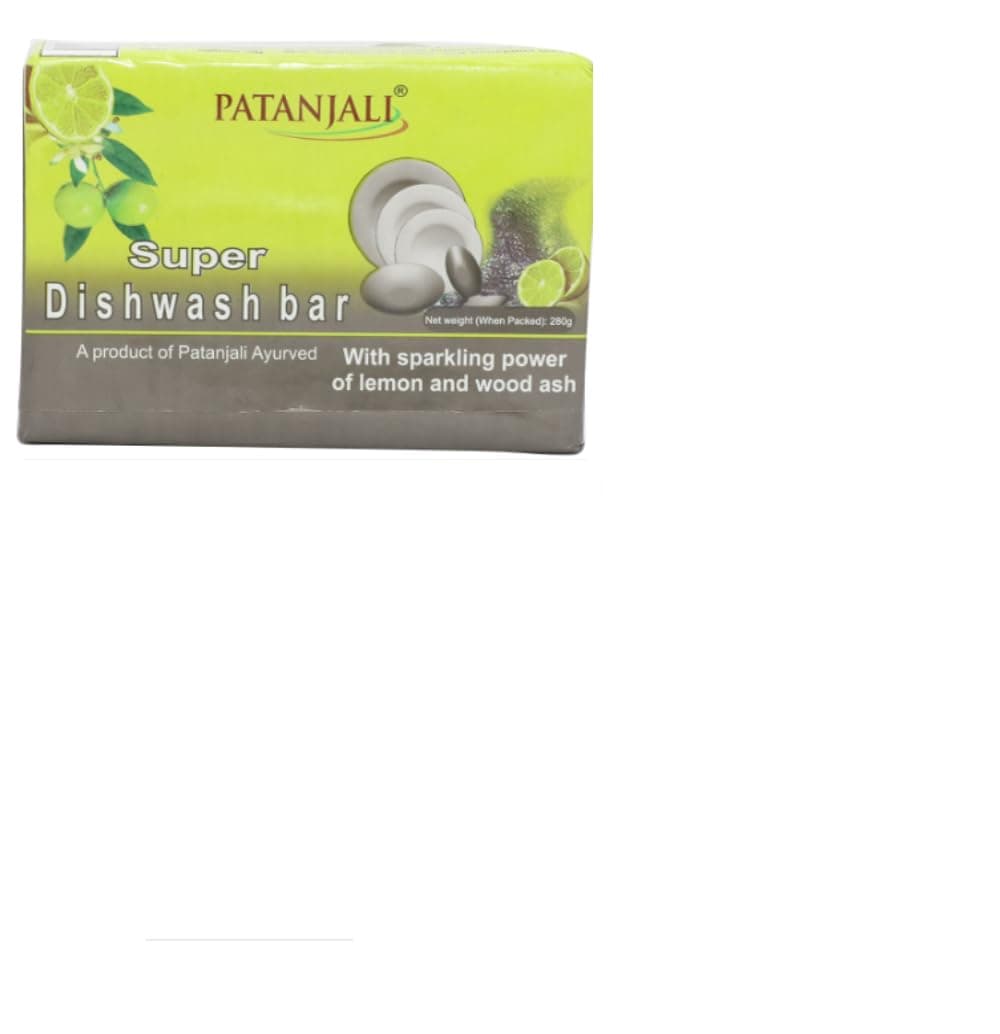 Patanjali Super Dishwash Bar 225G-Free