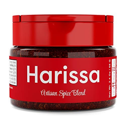 USimplySeason Harissa Spice (2.4 oz) - Vibrant Moroccan Seasoning for Heat and Depth, Perfect for Meats, Soups, and Sauces - No Salt, Vegan, Non-GMO, Made in USA