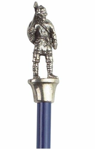 Viking Figure Pencil Topper - Pewter - Red OR Blue