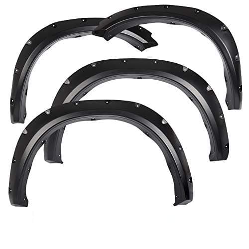 GRAND ORANGE Fender Flares Compatible with 2009-2018 Dodge Ram 1500 /Fit for 2019-2022 Ram 1500 Classic (Excludes R/T & Rebel) Smooth Pocket Rivet Style Wheel Cover Accessories