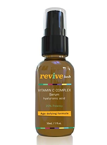 Premium Highest Quality 20% Vitamin C Complex Serum For a Beautiful Youthful Face, Smooths Wrinkles, Creates Glowing Skin, Fades Dark Circles, Spots and Sun Damage; from Revive Lush