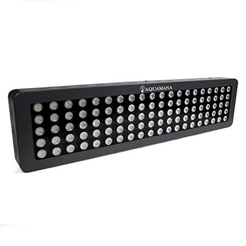 AQUAMANA AQ LED-100x3W Dimmable 300W Full Spectrum LED Aquarium Light Panel for Reef, Coral & Fish (Full Spectrum)