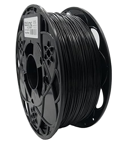 Atomic Filament Black 3D Printer PLA Filament 1.75 mm | Dimensional Accuracy 99% Probability +/- 0.02mm | Fit Most FDM Printer | 1kg - 2.2lbs