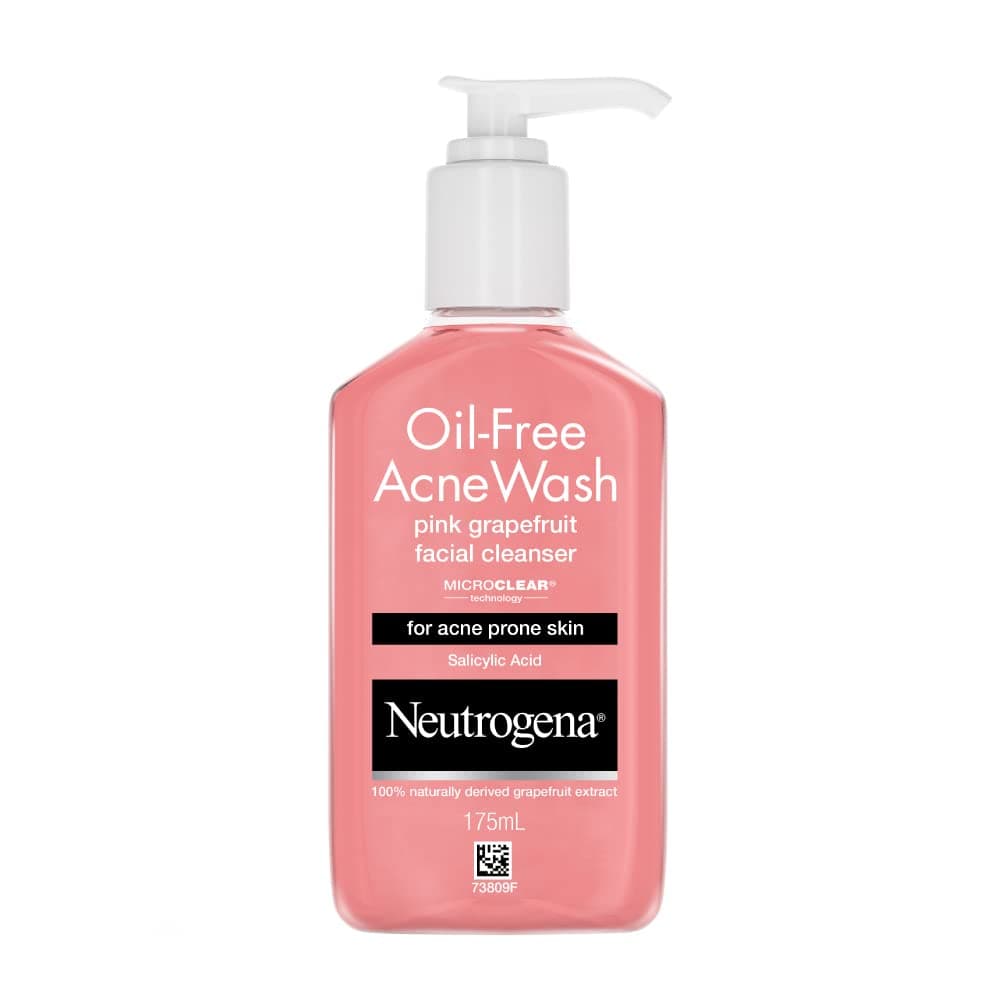 Neutrogena Pink Oil-Free Acne Wash Facial Cleanser, 175ml