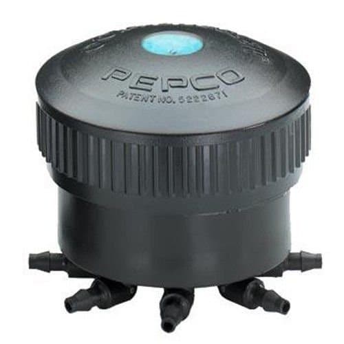 Pepco Octa Bubbler 8 Outlet Water Drip Feed Irrigation (Blue 2 GPH Outlets) by PEPCO