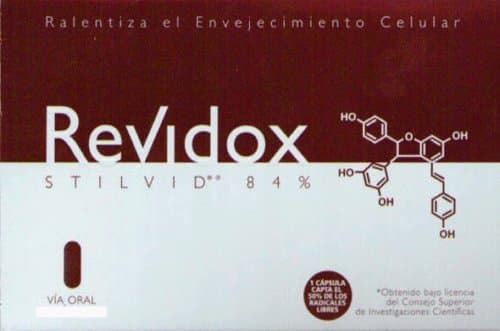 Revidox 60 Cap Stilvid 84% Resveratrol Antiox Anti Age Actafarma