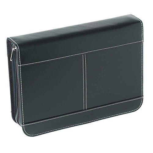 White Dove Designs White Dove Firm Shell Black Bible Cover - XXLarge