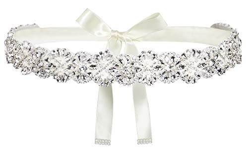 Women's Wedding Sashes Belt Rhinestone Crystal Ribbon Bridal Belt
