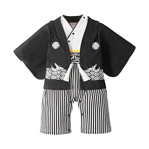 SZCQBaby Boy Kimono Romper Suit Japanese Costumes Infant Cotton Samurai Outfits