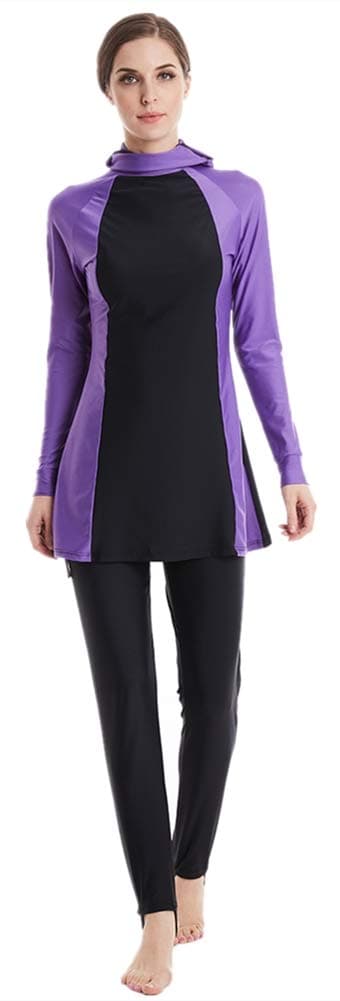 ShuoBeiter Women Muslim Swimwear Islamic Burkini Full Cover Hijab Modest Swimsuit