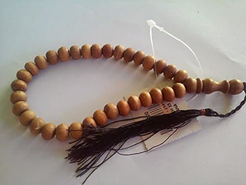 10 mm Sandalwood 33 Moslem Prayer Bead Tasbih, Tasbeeh, Subha, Misbaha, Tesbih + Unique Natural Aromatic