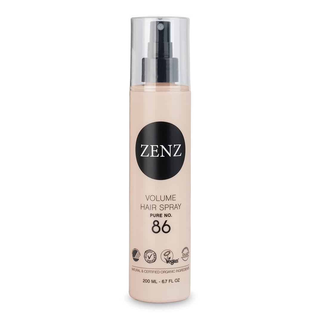 ZENZ | Volume Hair Spray | Pure no. 86 | 200 ml | Long Lasting Medium Hold | Fragrance Free & Allergy Friendly | All Hair Types | Especially Suited for Normal or Fine Hair