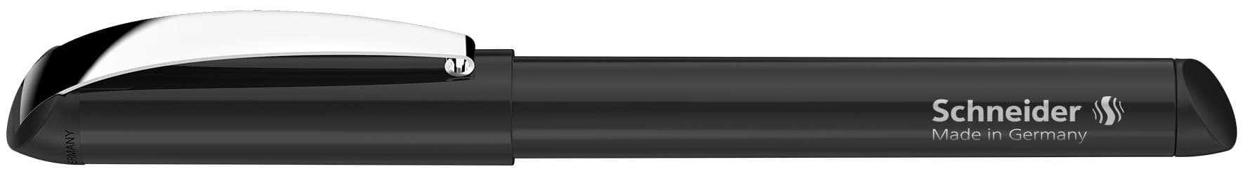 Schneider Smart Fountain Pen, Medium Tip, Black Barrel, Blue Ink (168001)