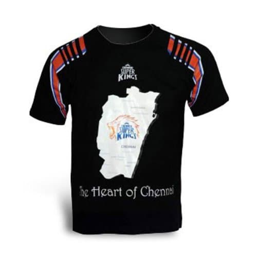 CSK Heart of Chennai Black Shirt