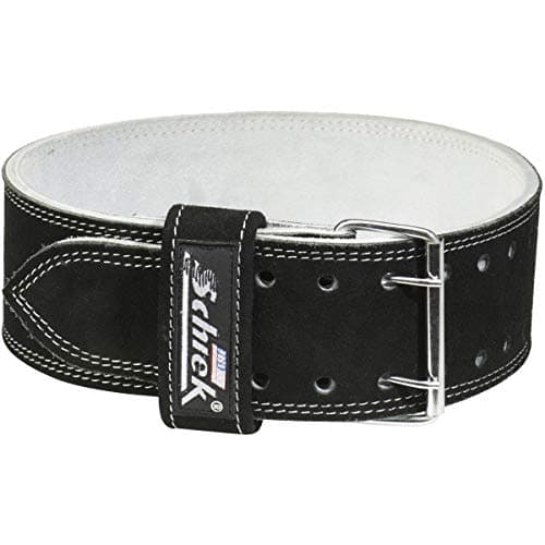 IRON COMPANY Schiek Sports L6010 10cm Wide Suede Leather Double Prong Competition Power Lifting Belt - 9mm Thickness