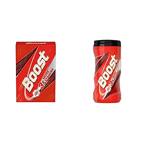 Boost Health, Energy & Sports Nutrition drink - 500 g Refill Pack + Boost Health, Energy & Sports Nutrition drink - 500 g Pet Jar