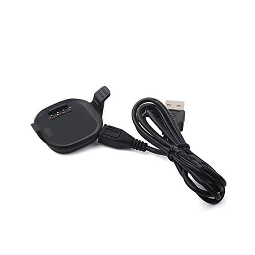 Replacement Charger for Forerunner 10/15 for Women/Man - USB Data Charger Dock Charging Cable for Garmin Forerunner 10/Garmin Forerunner 15 Size: Small (Small-Black)