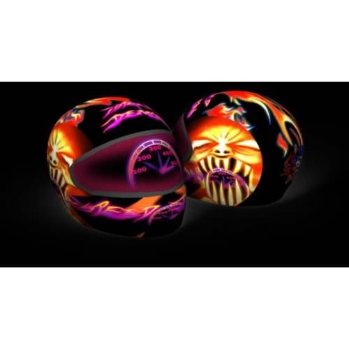 SkullSkins Elastic Motorcycle Bike Helmet Cover - Speed Demon