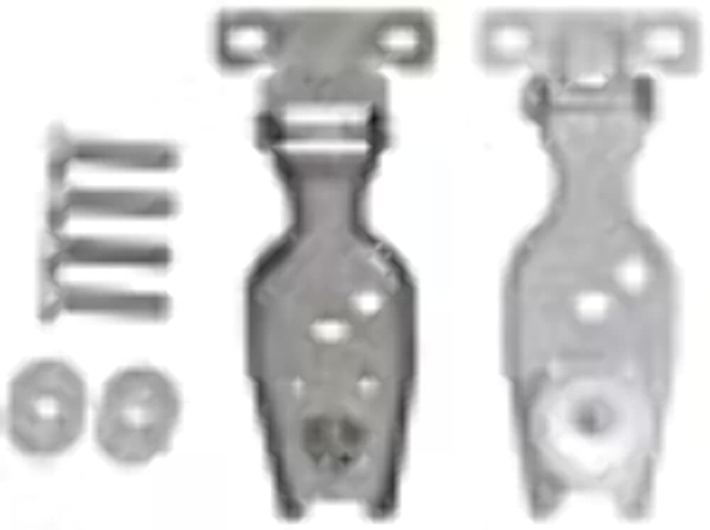 Hardtop Liftgate Hinge, Unpolished Stainless Steel - Pair